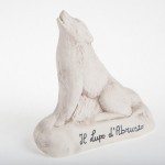 Lupo d'Abruzzo in ceramica da souvenir, Simbolo dell'Abruzzo, Ceramiche Liberati
