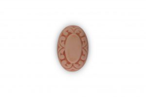 03GRB24_Pomello in ceramica pattinata rosato Acanto top_Ceramiche Liberati 03GRB24 Pomello in ceramica pattinata rosato Acanto top Ceramiche Liberati