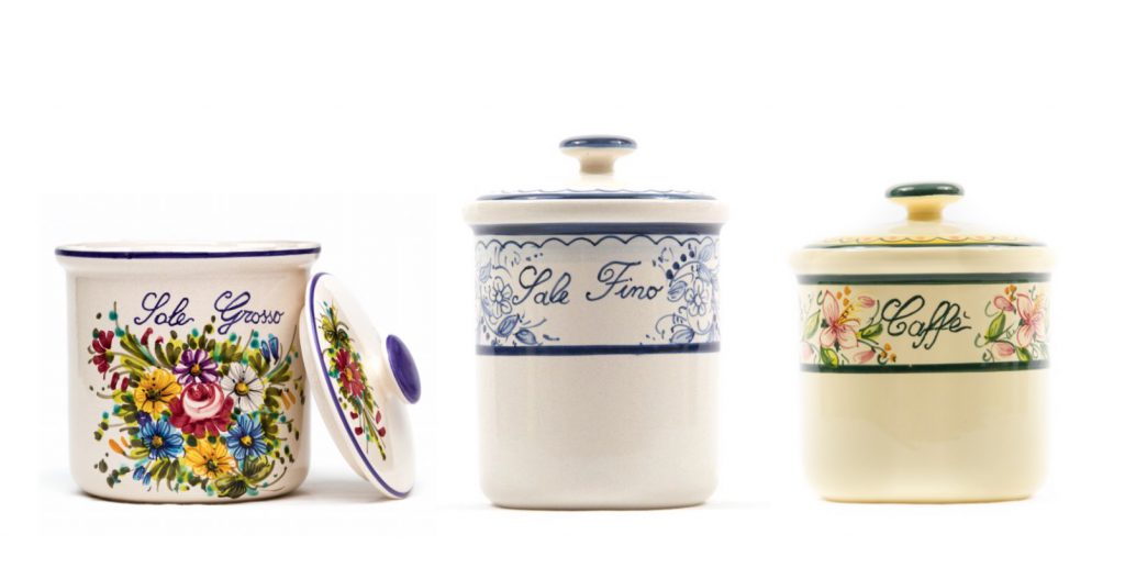 Barattoli in ceramica artigianale di Ceramiche Liberati