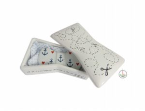 Scatola papillon di ceramica per papillon in ceramica di Ceramiche Liberati