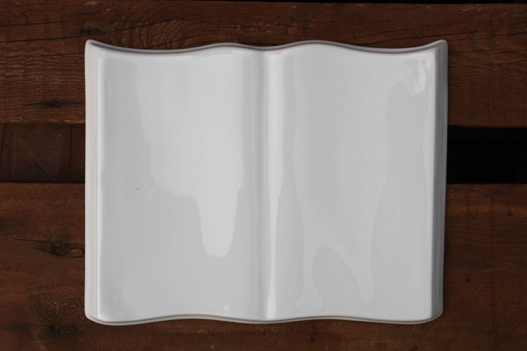 Base in ceramica per lapide a libro fotoceramica Abruzzo