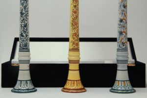 Strumenti musicali natalizi-zampogne e ciaramelle in ceramica italiana_Ceramiche Liberati