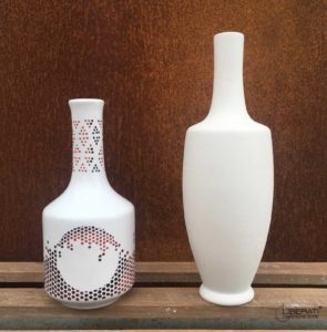 Bottiglie in ceramica per l'olio d'oliva, bottiglie d'autore