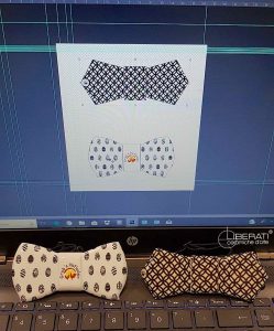 Grafica papillon personalizzato in ceramica ArtWear