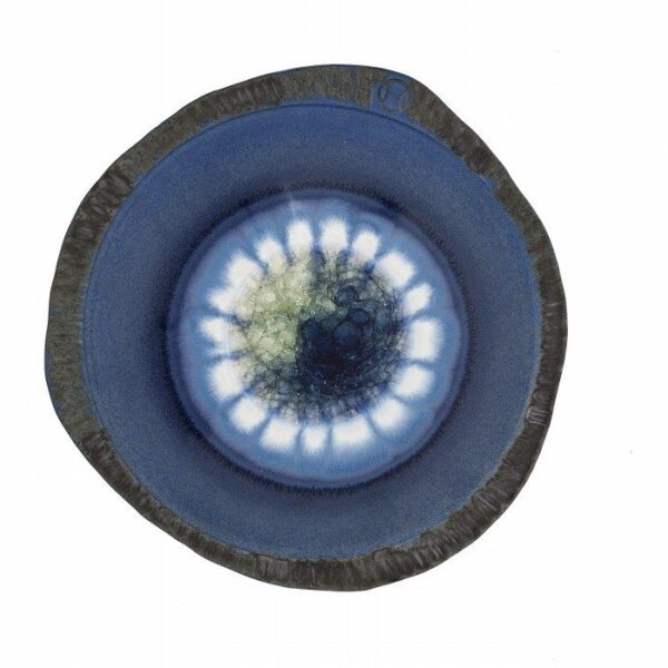 Centrotavola in ceramica gres con cristalli