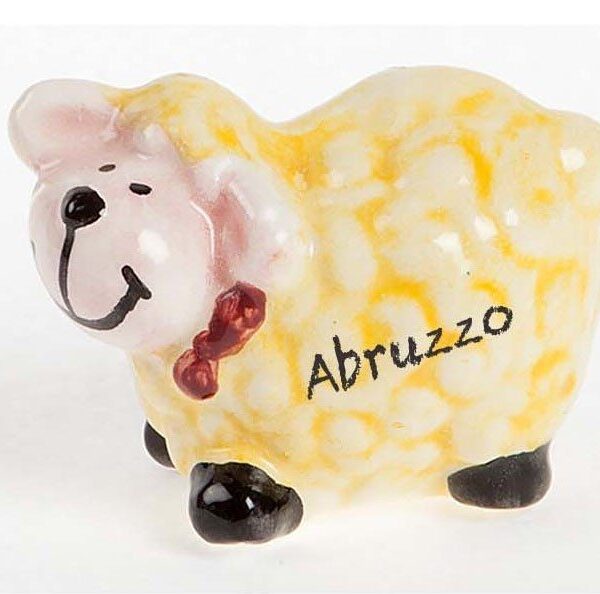 Magnete souvenir in ceramica Pecorella d'Abruzzo
