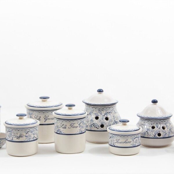 Set barattoli per cucina in ceramica Teate