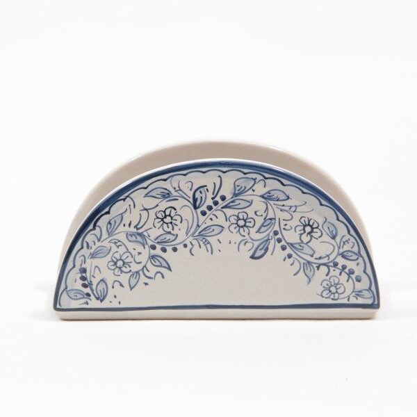 Portatovaglioli mezzaluna in ceramica Teate