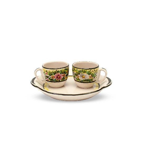 Servizio caffè in ceramica tête-à-tête Margherite