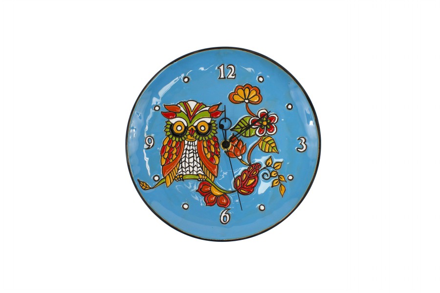 35CFI_Orologio-da-muro-in-ceramica-cuerda-seca-Gufo-sfondo-turchese_Ceramiche-Liberati.jpg 35CFI Orologio da muro in ceramica cuerda seca Gufo sfondo turchese Ceramiche Liberati