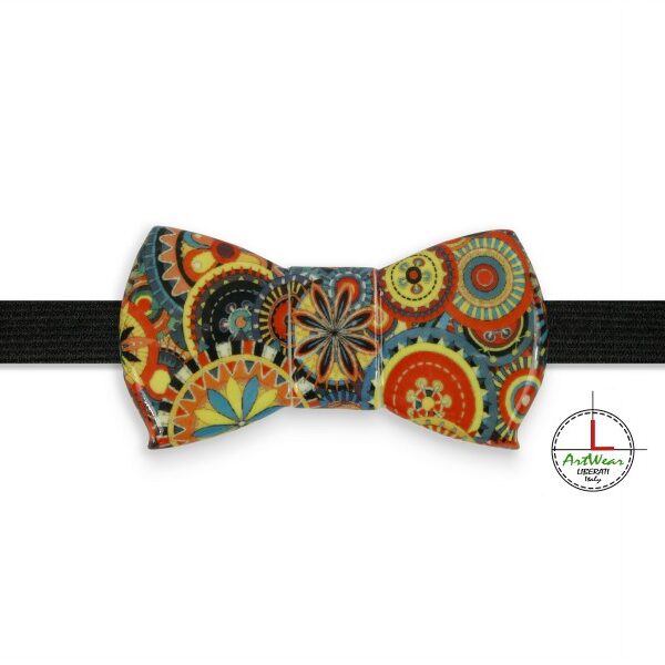 Papillon in ceramica modello Romantico decoro Mandala a colori