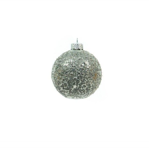 Pallina di Natale in ceramica a sfera con platino Scintilla