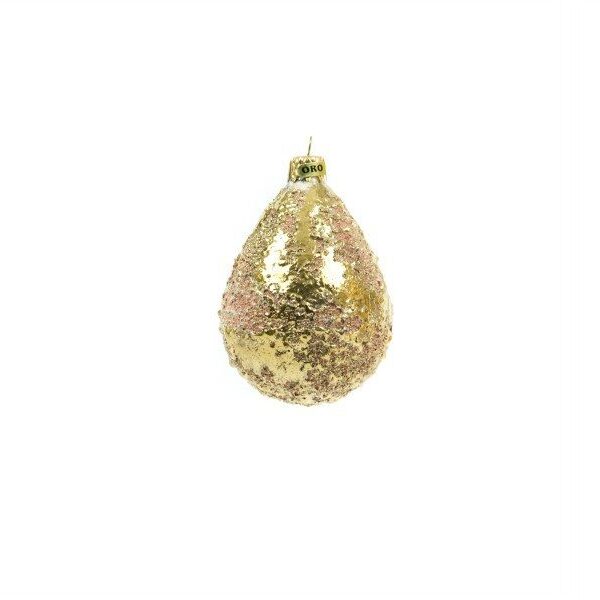 Pallina di Natale Scintilla in ceramica con oro zecchino