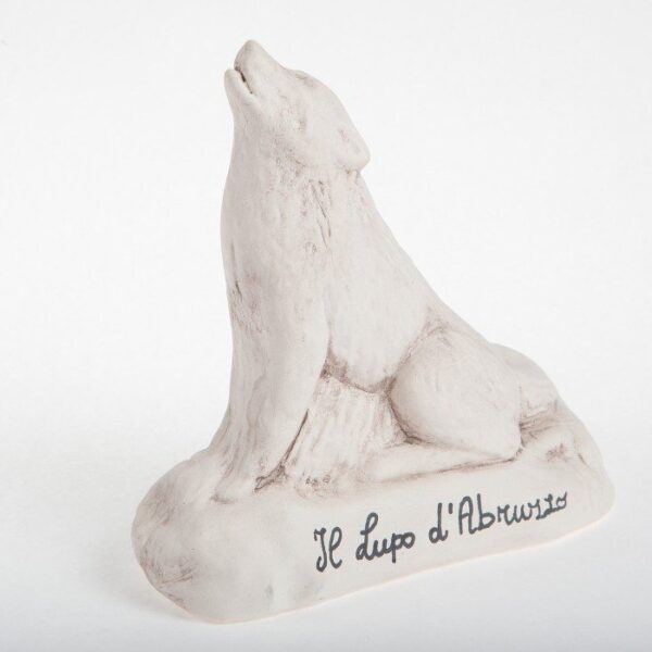 Souvenir Lupo d'Abruzzo in ceramica abruzzese
