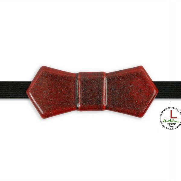 Papillon in ceramica unisex modello Evo Brillante, colore rosso