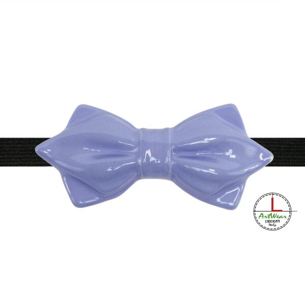 Papillon in ceramica elegante modello Capriccio, colore Lilla lucido