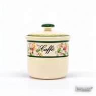 Barattolo in ceramica per caffè orchidea