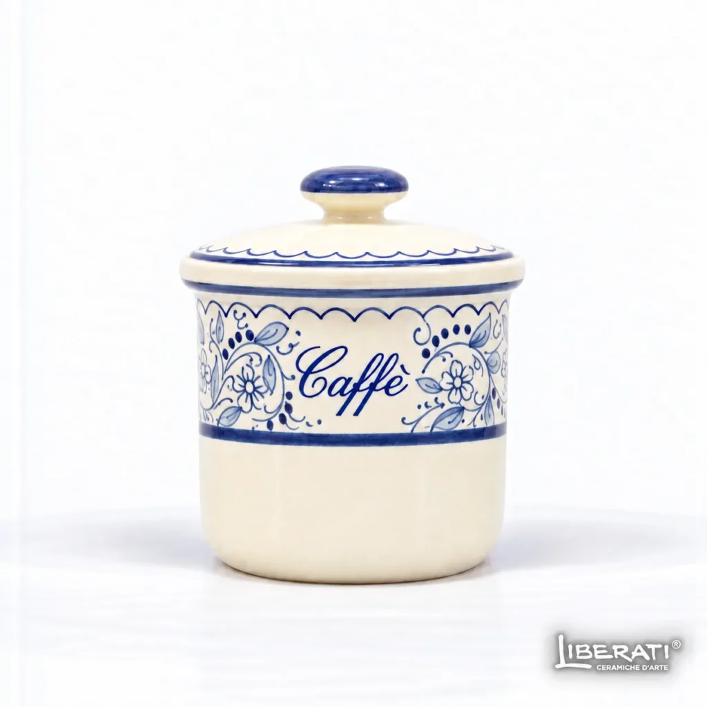 Barattolo in ceramica per caffè teate
