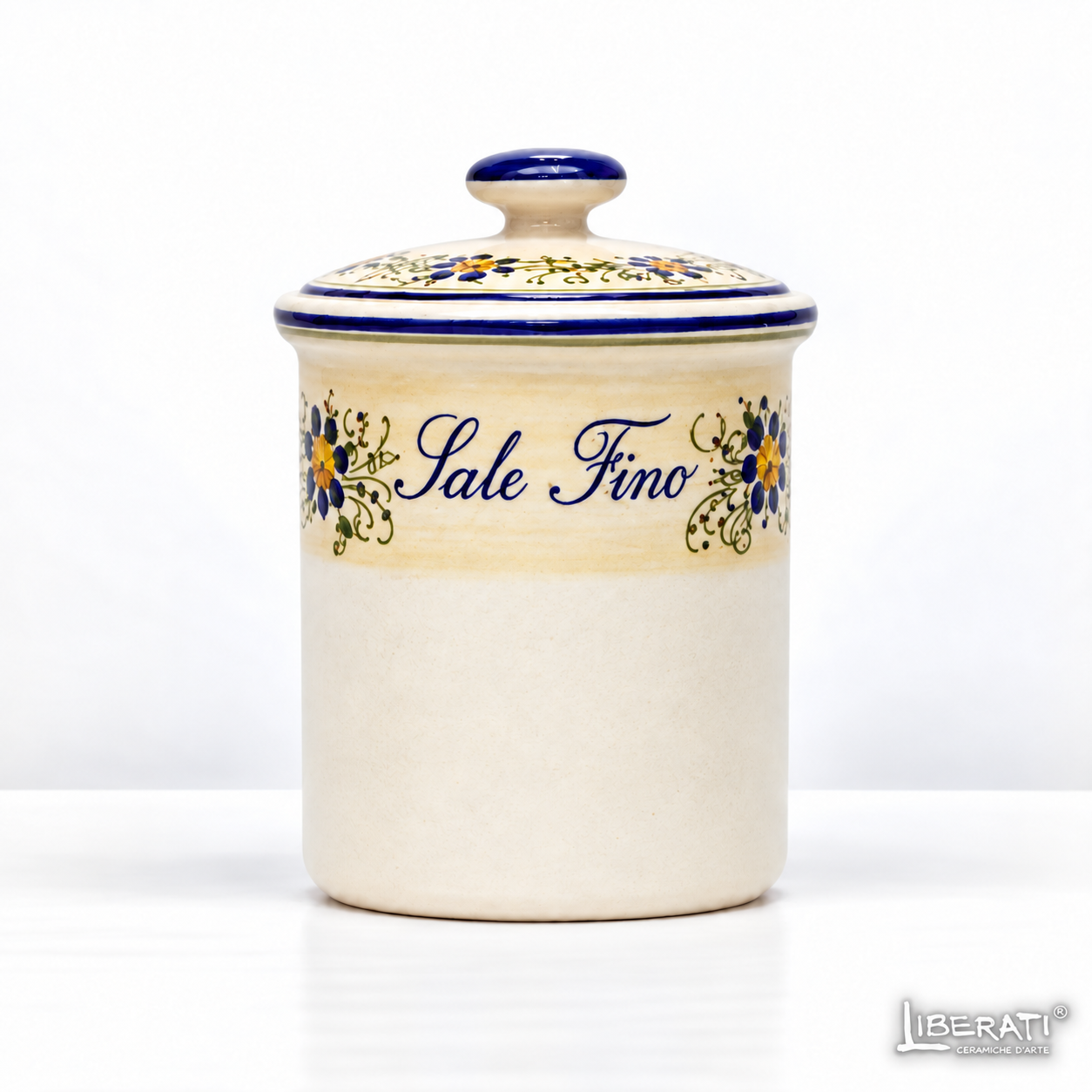 Barattolo in ceramica per sale fino Rustico