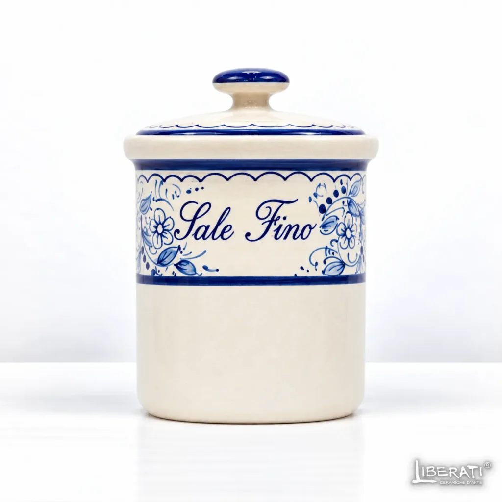 Barattolo in ceramica per sale fino teate