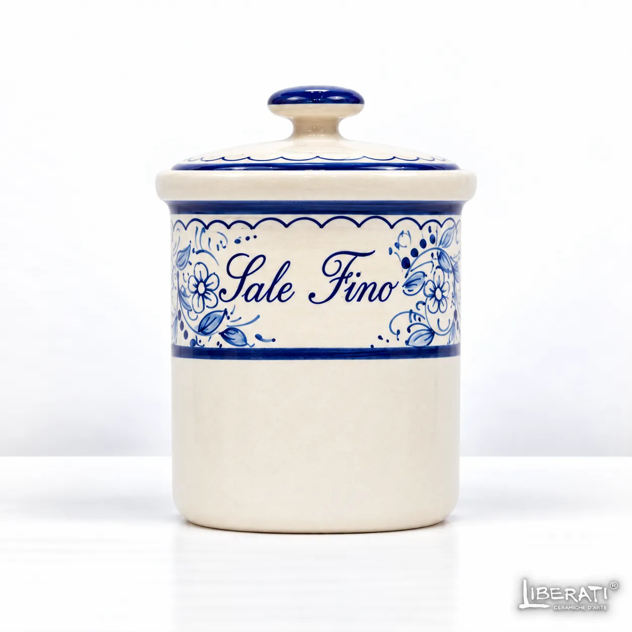 Barattolo in ceramica per sale fino teate
