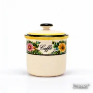 Barattolo in ceramica per caffè Margherite