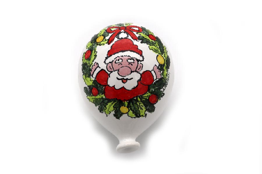 palloncino-in-ceramica-con-babbo-natale-sorridente.jpg palloncino in ceramica con babbo natale sorridente