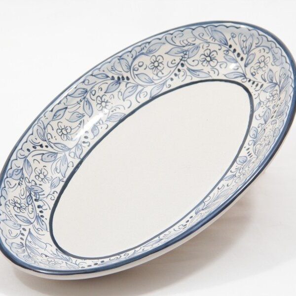 Piatto da portata ovale sperlunga in ceramica Teate