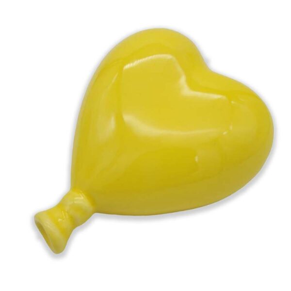 Palloncino a cuore in ceramica Giallo Limone