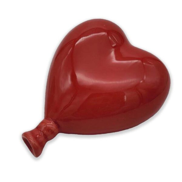 Palloncino a cuore in ceramica Rosso