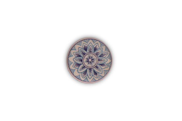 Pomello in maiolica decoro Mizar a stampa digitale, cromo