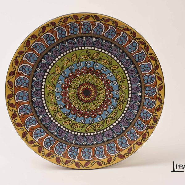 Piatto da muro in ceramica Mandala