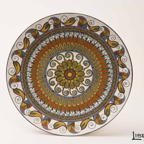 Piatto da muro in ceramica Vortice