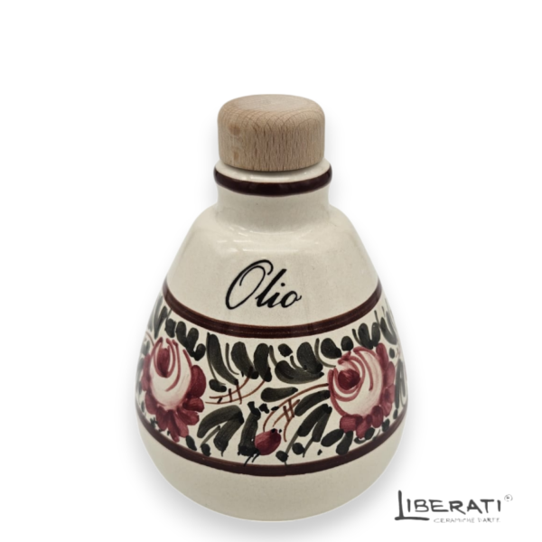 Oliera in ceramica Fascia rose modello Palermo