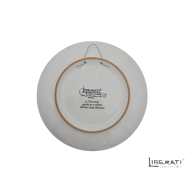 Piatto da muro in ceramica bianco con Presentosa