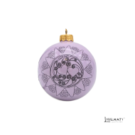 Pallina di Natale in ceramica Lilla con Presentosa