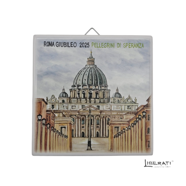 Mattonella in ceramica Tributo al Giubileo 10x10