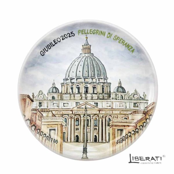piatto giubileo 2025 ceramica