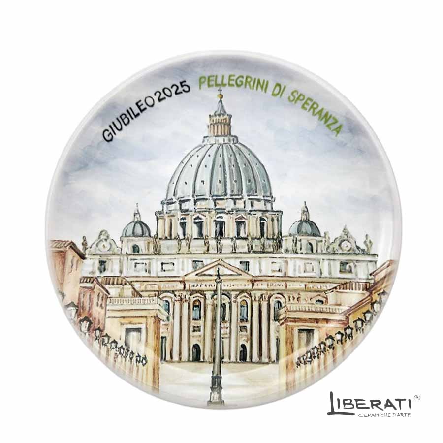 piatto giubileo 2025 ceramica Roma piatto giubileo 2025 ceramica