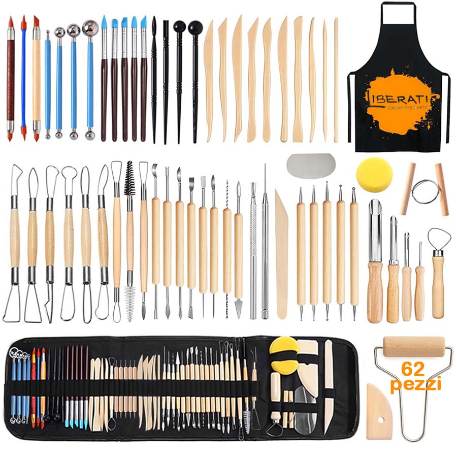 attrezzi per modellazione argilla_Liberati Kit modellazione argilla