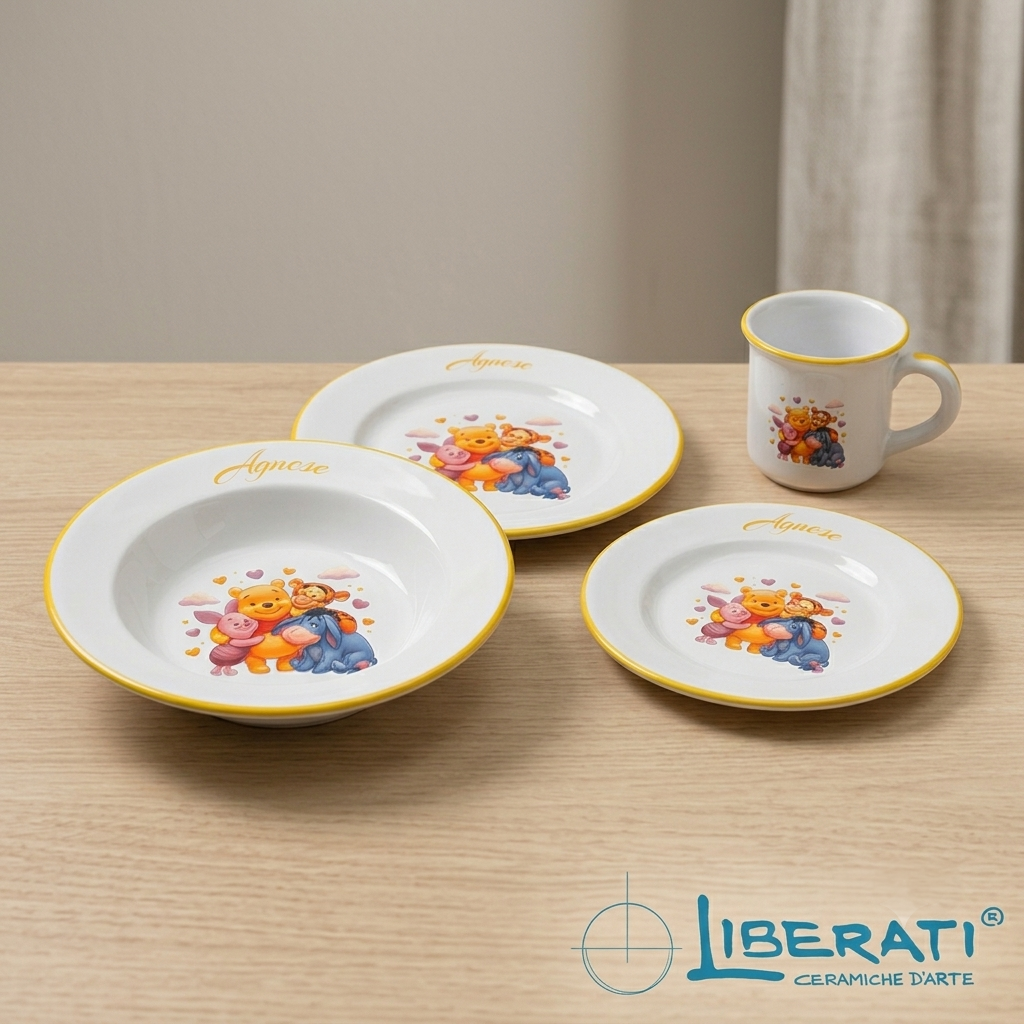 set pappa ceramica Winnie Pooh se pappa ceramica