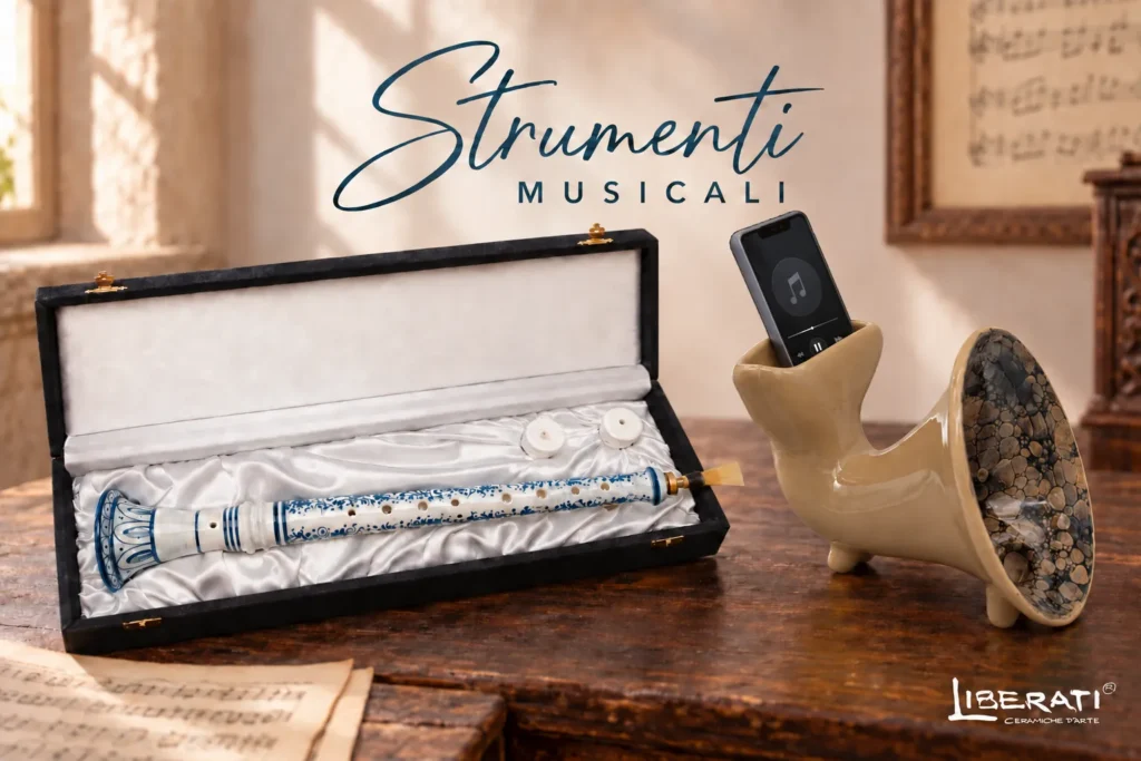 strumenti musicali in ceramica e ciaramelle