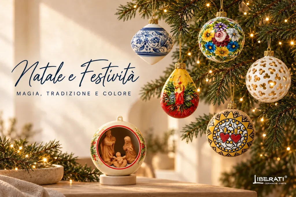 oggettistica natale in ceramica artigianale