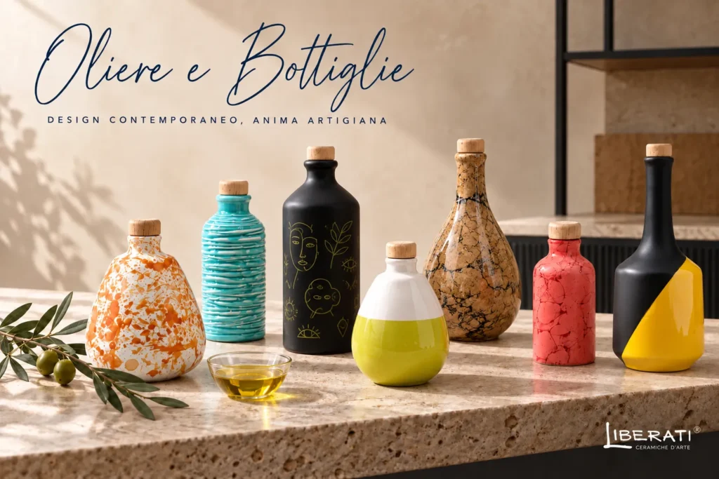 bottiglie, oliere in ceramica