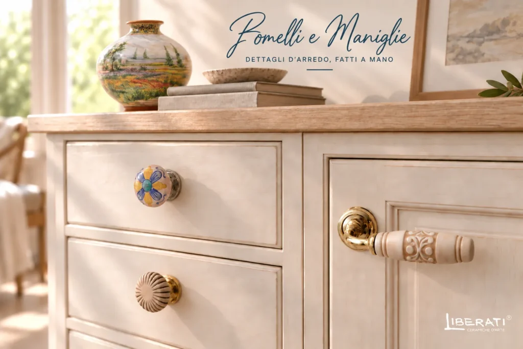 pomelli e maniglie in ceramica