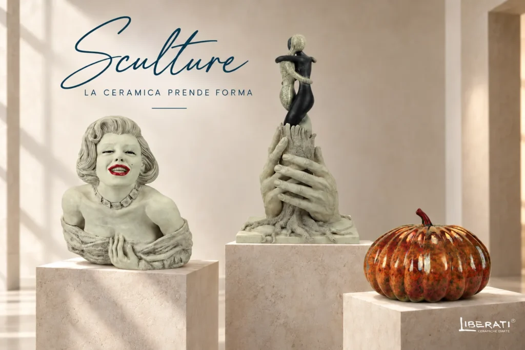 sculture in ceramica artigianale